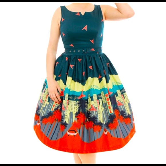 Lindy Bop Dresses & Skirts - Lindy Bop delta LA city/palm springs dress NWT size US 22/UK 26